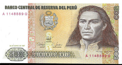 Peru 500 intis 1987
