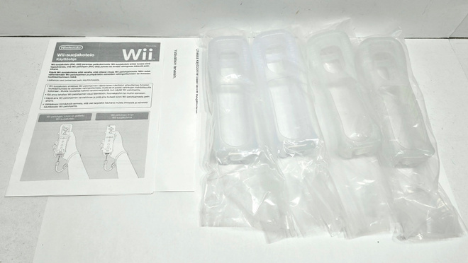 WII - 4kpl Nintendon virallisia silikonisuojia