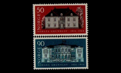 Norja 516-7 ** Eidsvollförsamlingen (1964)
