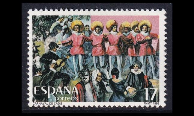 Espanja 2717 ** Cadizin karnevaalit (1986)