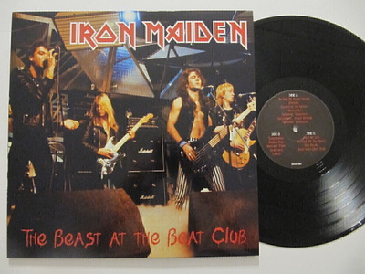 Iron Maiden The Beast at the Boat Club 2*LP juliste