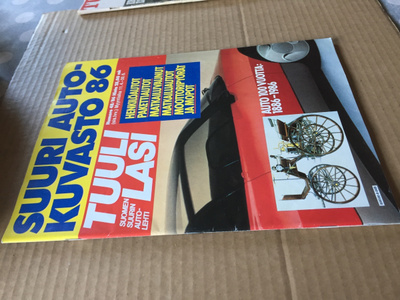 TUULILASI SUURI AUTOKUVASTO 1986 HYVÄ