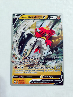 Hisuian Decidueye V - 2022 Pokemon World Championship Promo