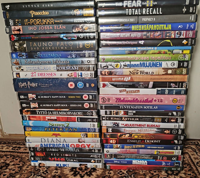 Leffapaketti 5 | 50 DVD-elokuvaa, iso elokuvakokoelma