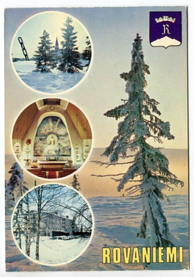 Rovaniemi 4 talvikuvaa, kulkenut 1975