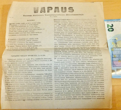 Lehtinen Vapaus Suomen Aktiivinen Vastarintapuolue No 4 1905