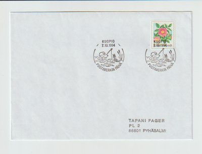 ERIKOISLEIMA ,7.10.1994, POSTIMERKIN PÄIVÄ; Kuopio