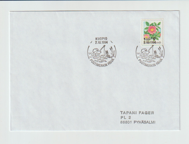 ERIKOISLEIMA ,7.10.1994, POSTIMERKIN PÄIVÄ; Kuopio
