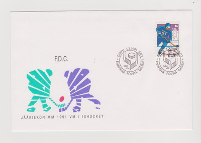 FDC 1991 Jääkiekon MM-kisat
