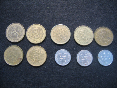 10 kpl 5 markkaa - 1931-1961