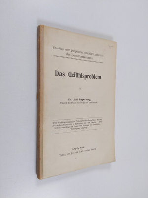 Rolf Lagerborg : Das Gefuhlsproblem