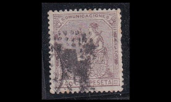 Espanja 130 o Istuva Hispania 40 C (1873)