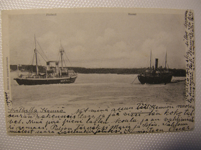 ss MURTAJA + toinen laiva jäässä  kulk -08