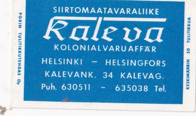 Helsinki, Kaleva, Kalevank. 34 ,  s70