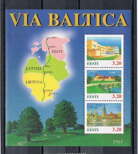 Viro 1995 - Via Baltica moottoritie blokki  ++