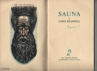 Bramwell, James: Sauna (a poem),The Caseg Press 1949,1p,rare