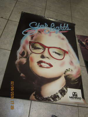 Marilyn Monroe Menrad Star Lights jätti mainosjuliste