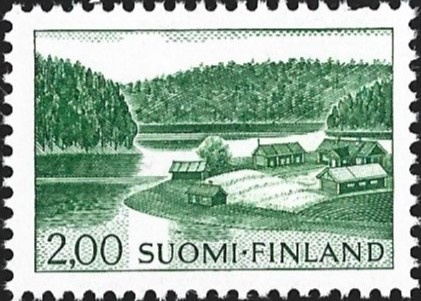 1964 Yleismerkki Maisema 2,00 paperi yBo LaPe 587 y