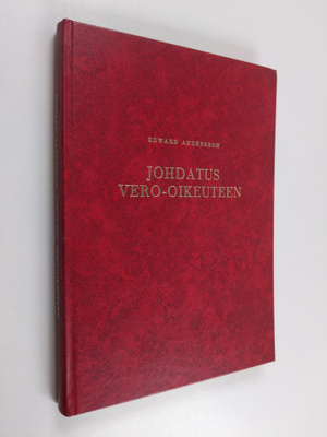 Edward Andersson : Johdatus vero-oikeuteen