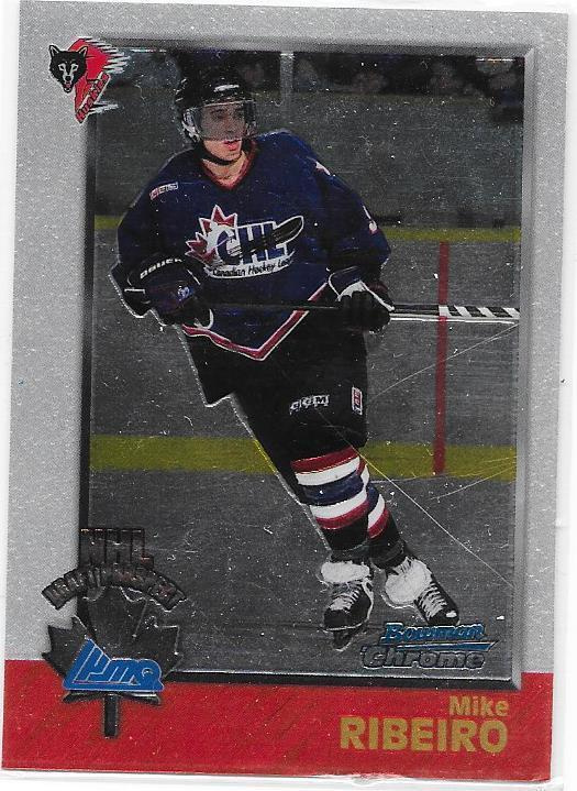 1998 Bowman chrome #132 Mike Ribeiro Rouyin Noranda Huskies