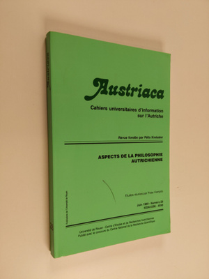 Felix Kreissler : Austriaca : Cahiers universitaires dinf...