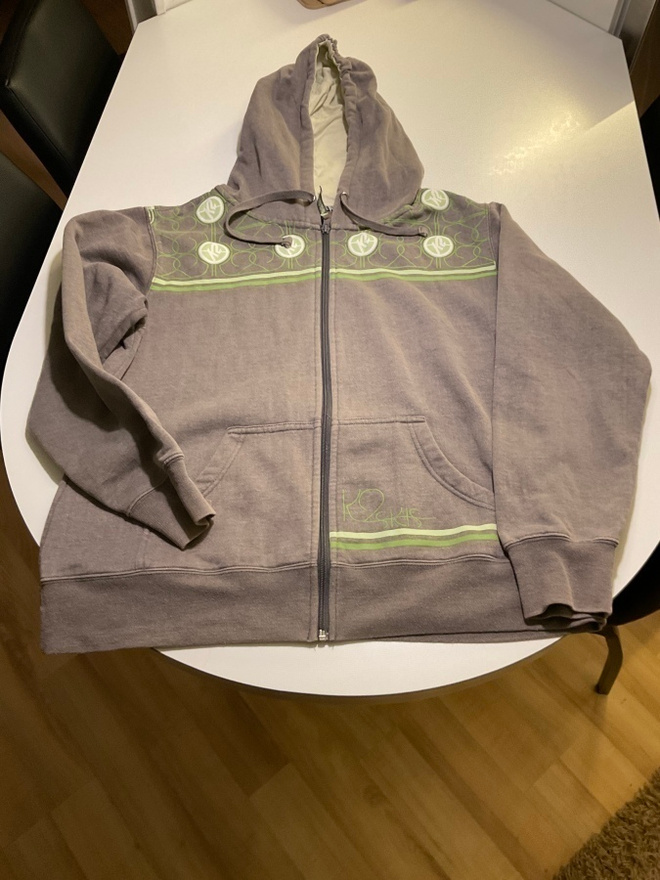 K2 vetoketjullinen huppari,  koko L