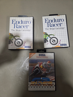 Sega Master system Enduro racer ja GP rider