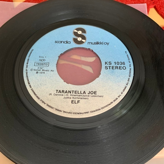 ELF ( Eric Lars Four): Tarantella Joe * Yö jatkuu *FIN 1979