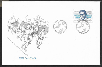 Lauri Pihkala 1988 FDC (LAPE 1033)