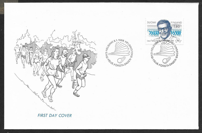 Lauri Pihkala 1988 FDC (LAPE 1033)