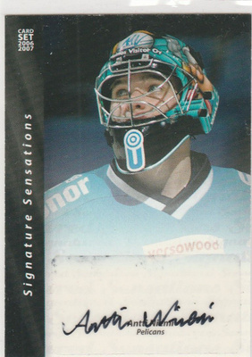 2006/07 Cardset Signature Antti Niemi Pelicans