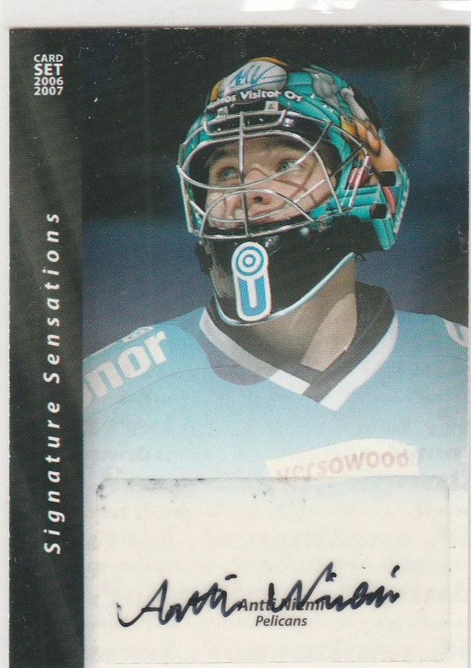 2006/07 Cardset Signature Antti Niemi Pelicans