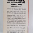Harold Thayer Davis : Introduction to Nonlinear Different... - pikkukuva 2