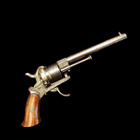 Järeä belgialainen 11mm piikkipatruunarevolveri, 1860-luku - pikkukuva 1