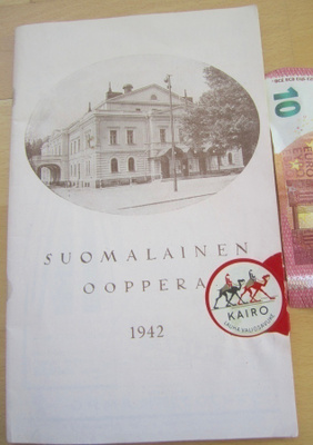 VANHA Esite Suomalainen Ooppera 1942 KIVAT Mainokset
