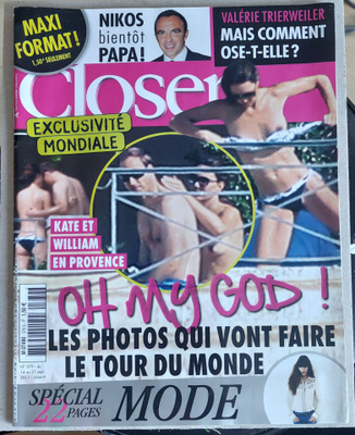 Closer -lehti (Ranska 2012) Kate Middleton