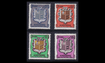 Andorra Fr 186-9 ** Vaakunoita (1964)
