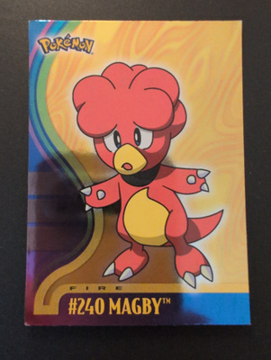 Magby foil Pokemon Topps Johto