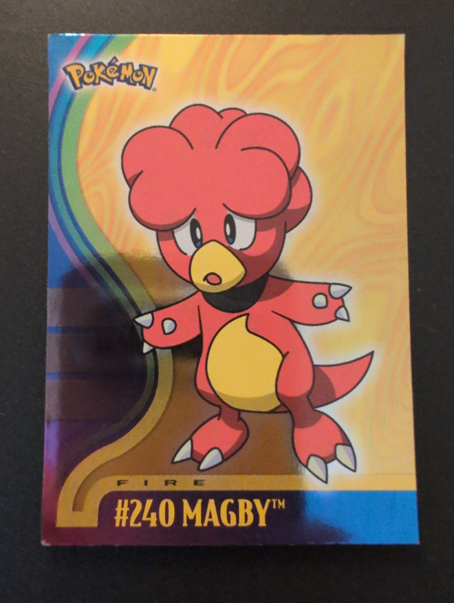 Magby foil Pokemon Topps Johto