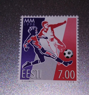 VIRO 1998 7,00Kr. Jalkapalllon MM-kisat Ranska-merkki**