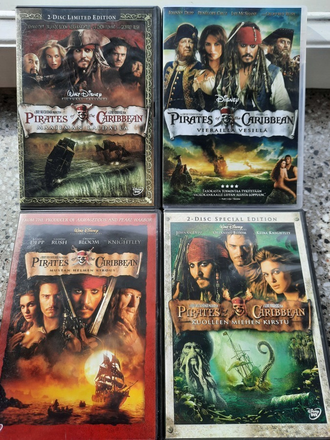 Pirates of Caribbean 4 kpl