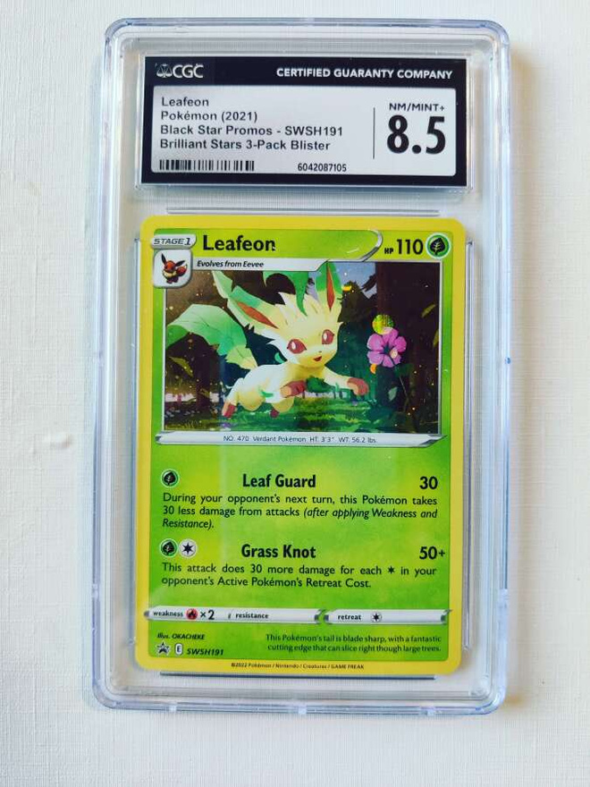 Leafeon Black Star Promo SWSH 191 CGC 8.5