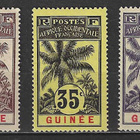 (S0058) FRENCH GUINEA, 1906 ( Oil Palm. 30c., 35c., 50c.) - pikkukuva 1
