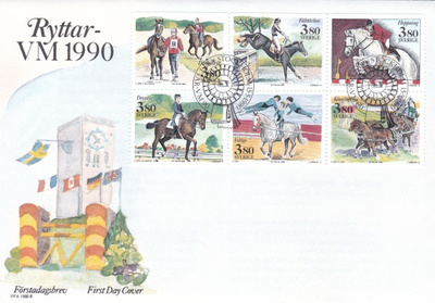 RUOTSI 1990 - Fa 1618 - 23 FDC KUORI