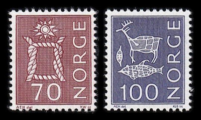 Norja 600-1 ** Käyttösarja (1970)