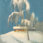Martta WENDELIN - Jouluinen pihapiiri - kulk. 1950 - pikkukuva 1