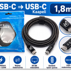 USB-C Thunderbolt 4 kaapeli 40Gbps 240W 8K / 1,8m #32145 - pikkukuva 1