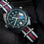 Nato 22mm musta, beige, sininen ja punainen raidoitus - pikkukuva 4