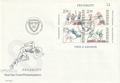 RUOTSI 1986 Fa 1420/23 FDC KUORI