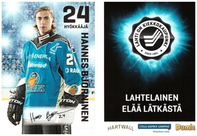 HANNES BJÖRNINEN #24 PELICANS Postikortti Nimmarilla